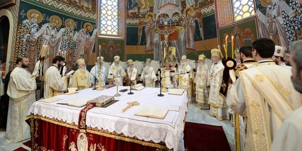 Pentecost liturgy hierarchs