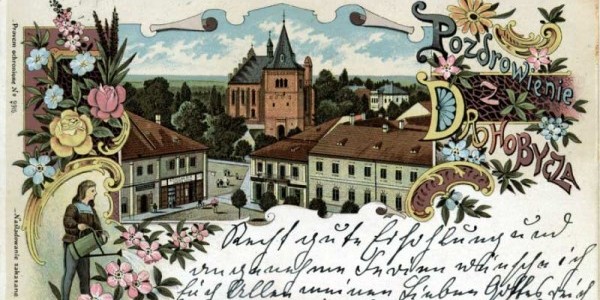 Pocztówka z Drohobycza autorstwa Bruno Schulza