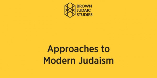 Approaches to Modern Judaism