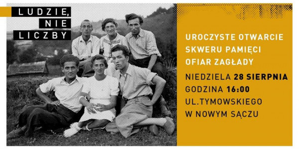 Uroczyste Otwarcie Skweru Pamięci Ofiar Zagłady - plakat