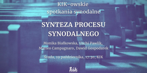 KIK-owskie spotkania synodalne - plakat