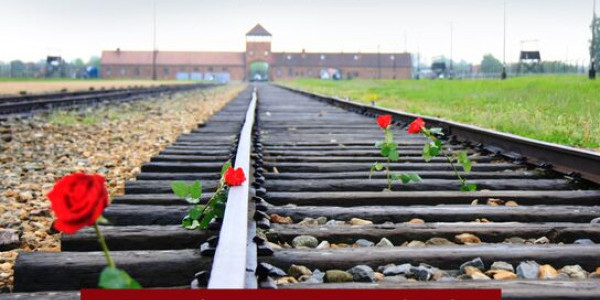 Rekolekcje u progu Auschwitz oraz w czasach Wojny Rosji przeciwko Ukrainie - fragment plakatu