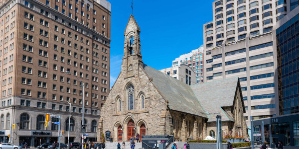 The Church of the Redeemer is an Anglican church and an important landmark in Toronto. (Roberto Machado Noa/LightRocket via Getty Images)