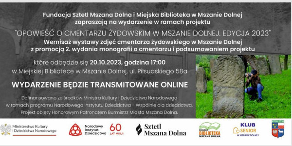 Sztetl Mszana Dolna - wydarzenie, baner