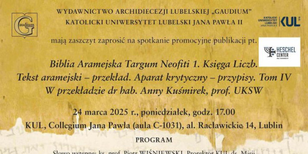 „Biblia Aramejska” - pomost pomiędzy Torą i Ewangelią