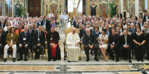 Pope Francis with the ICCJ, Vatican City, June 30, 2015