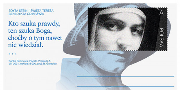 Edyta Stein na znaczku pocztowym